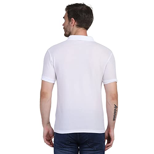 Image of INKKR Men's Casual Polo Neck Half Sleeve Solid T-Shirt (Pack-3)
