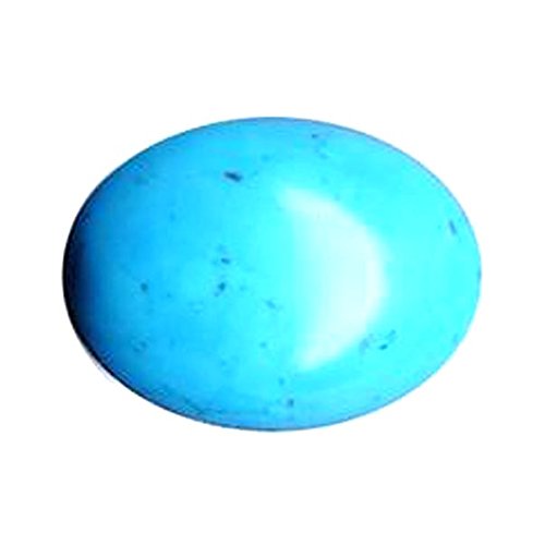 9.25 Ratti Certified Turquoise (Firoza) Natural Gemstone-1632, Silver, Created Sapphire