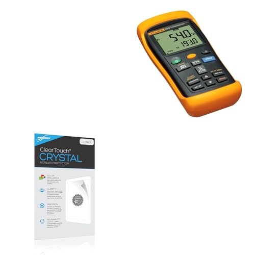 BoxWave Screen Protector Compatible with Fluke 54 II B - ClearTouch Crystal (2-Pack), HD Film Skin - Shields from Scratches