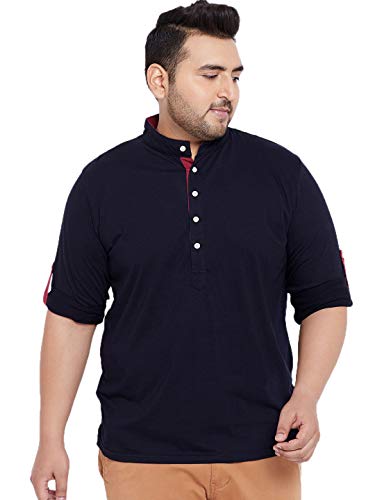 Bigbanana Plus Size Men’s Henley T-Shirt