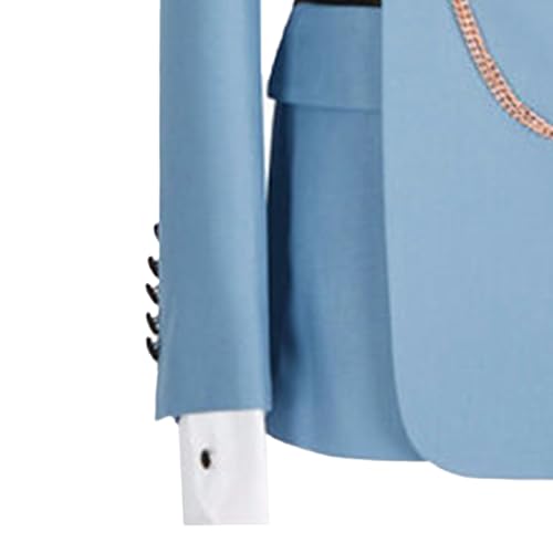 JEsilunmaMY Men's Stylish Groom 2 Piece Suit Set Peak Lapel Slim Solid Blazer Jacket Pants Business Wedding Prom Tuxedo Suits3