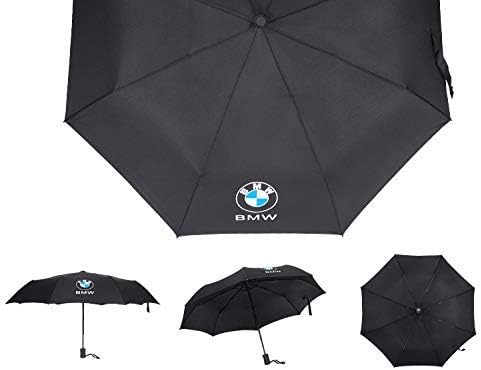 Patricon Fully Automatic Sport Open Large Folding Black Umbrella Windproof Sunshade with Car Logo for BMW Accessory