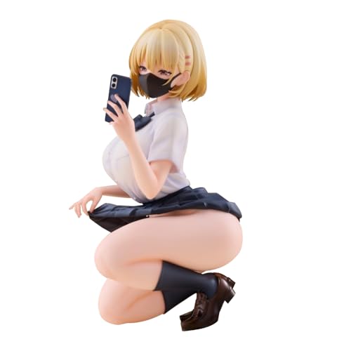 Qixiaan YuanZi Figurine de manga accroupie modèle de manga remplaçable pour bureau 15 cm