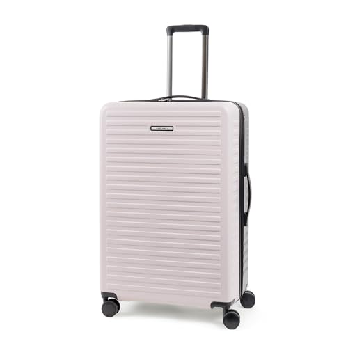 Image of Assembly Large Check-in Large Luggage with 3 Packing Cubes & TSA Lock, Durable Polycarbonate Hard Shell Luggage for Adventure Travel, Ivory-Grey, 28-Inch