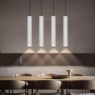 Image of Harold Electricals White Surface Hanging COB Pendant Light for Living Room (12 Watt - Neutral White Light)(Metal)