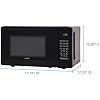 Avanti Microwave Oven 700-Watts Compact with 6 Pre Cooking Settings, Speed Defrost, Electronic Control Panel and Glass Turntable, 0.7-Cu.Ft., Black