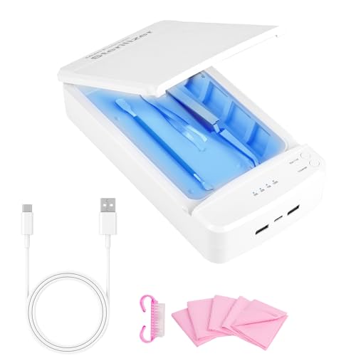 Stérilisateur à ongles portable boîte lumineuse USB pour clés et téléphone