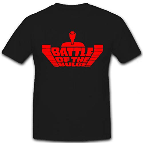 T-shirt US Army 1944 1945 Devoir de Mémoire Battle of The Bulge Noir 5XL