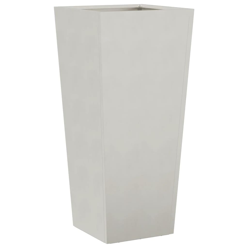 FWIKDUN Stainless Steel Tall Garden Planter 35x35x75 cm Outdoor Planter for Balcony Patio