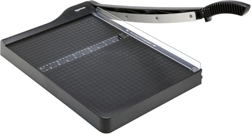 Amazon Basics Paper Trimmer Cutter for Office and Crafts, Heavy-Duty,...