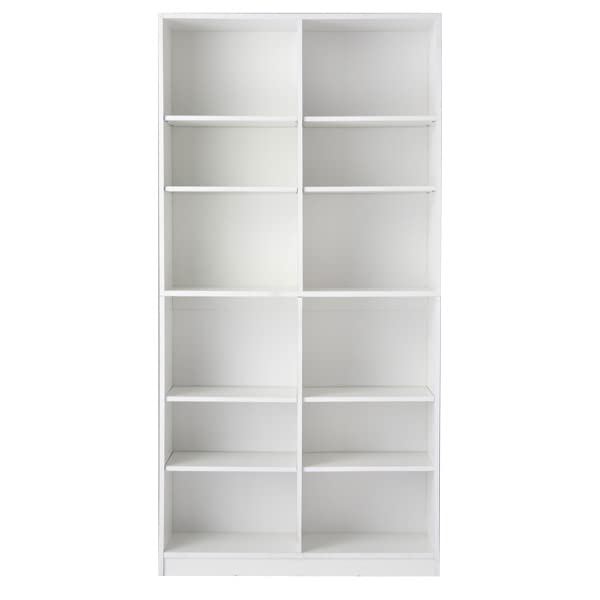Amazon｜Vデザイン 本棚 大容量 幅90×奥行29.5×高さ180cm 木製 ラック