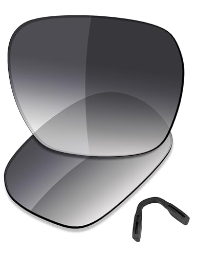 Image of Saucer Premium Replacement Lenses & Nosepads for Oakley Parlay OO4143 Sunglasses High Defense - Grey Gradient Tint Non Polarized