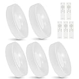 【ｈｉｄｅｍａｓａ】シーリングライト LED ライト 間接照明 リモコン付き 12段階 調光 調色 常夜灯 消灯タイマー ledシーリングライト 省エネ 節電 簡単取付 おしゃれ 和室 洋室 部屋 キッチン 天井 電気 リビング (5個セット, Φ30xH8.5cm 30W)