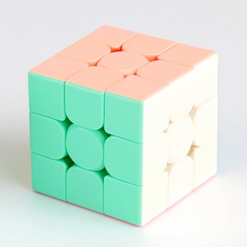 Speed Zauberwürfel Stickerless – Profi-Würfel mit Ultra-Glattem Drehen, Lebendigen Farben & Langlebiger Haltbarkeit – Schneller als das Original (Macaron 3x3x3)