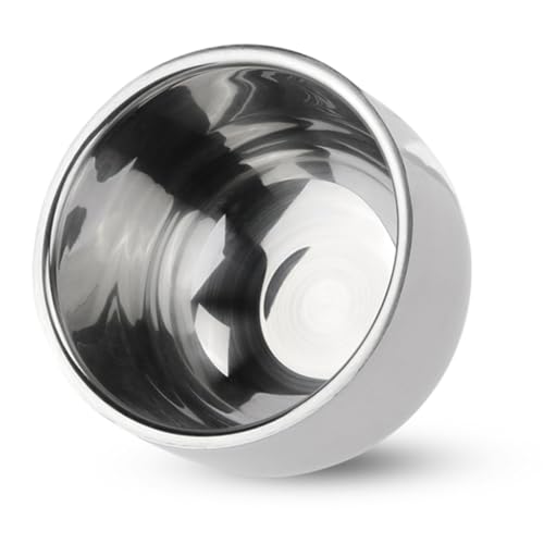 SHERCHPRY Stainless Steel Shaving Bowl for Men Shaving Soap Cup Design for Home Barber Shop Salon Use Convenient for