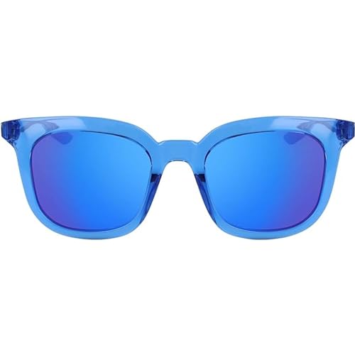 Image of Nike EV1154-402 Myriad M Sunglasses Pacific Blue /Grey with Ultraviolet Frame Color, Mirror Lens Tint