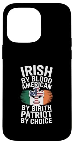 �A�C���b�V�� by Blood American by Birth Patriot Funny Saying �X�}�z�P�[�X iPhone 14 Pro Max �p