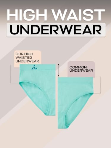 Image of Balanced Tech Moisture Wicking Underwear for Women, Seamless Workout Hipster Brief Bikini Panties