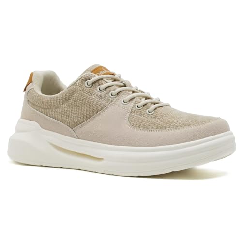 OrthoComfoot Men's Orthopedic Fashion Sneakers for Plantar Fasciitis: Comfortable Walking Shoes with Arch Support, Casual Cushion Orthotic Shoes for Foot and Heel Pain Relief