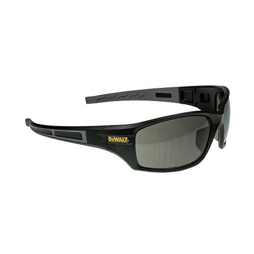 DeWalt Auger Safety Glasses Smoke Lens Black Frame 1 pc.
