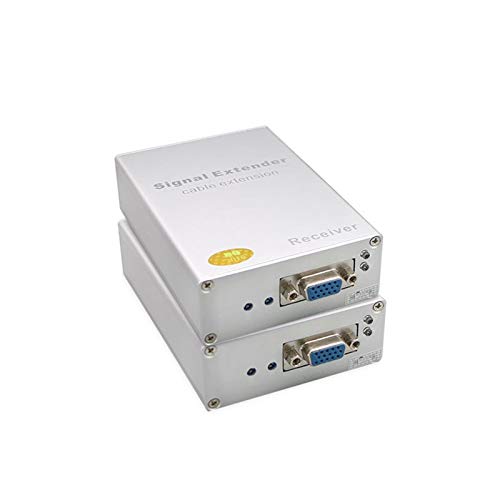 Gimax VGA-300HD, VGA Cable Extender 300M range, HD signal enhancement amplifier, with lightning protection, adjustable