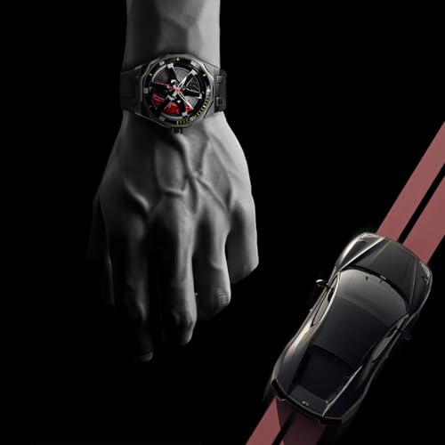 Image of Carlington Nitro Series Analog Watches for Men | Unique Wheel Dial Design | Premium Silicone Strap | Stylish Sports Look | Quartz Movement Wrist Watches for Boys & Men CT-7277