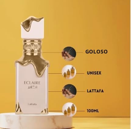 Perfume Eclaire 100ML, Perfume Árabe para Mujer de Larga Duración, Eau da Parfum, Fragancia Floral y Dulce (Eclair)100% ORIGINAL