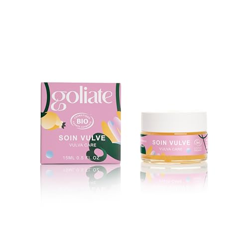 GOLIATE bálsamo para el cuidado vulva calmante - enriquecido con caléndula y vitamina E | Vegano, Orgánico - Hidratante - Mujer Menopausia - Diseñado y fabricado en Francia - 50 ml