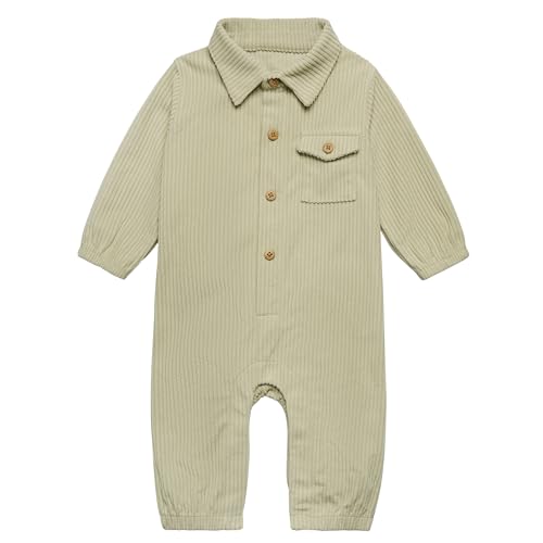 Image of Modern Moments by Gerber Baby Boys' Corduroy Romper
