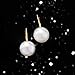 Ross-Simons 10-11mm Cultured Button Pearl Drop Earrings in 14kt Yellow Gold