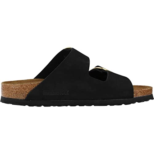 Image of BIRKENSTOCK Arizona Big Buckle 1023290 Sandals Black Nubuck N