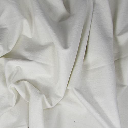53% Hemp / 42% Organic Cotton / 5% Spandex Rib Knit Fabric - Natural - 20 Yards