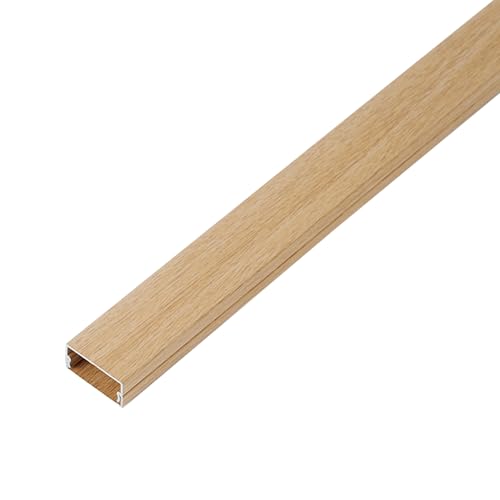 Canaleta para cables autoadhesiva de PVC, cuadrada, 1 m, 24x12 mm (modelo B) miniatura 1