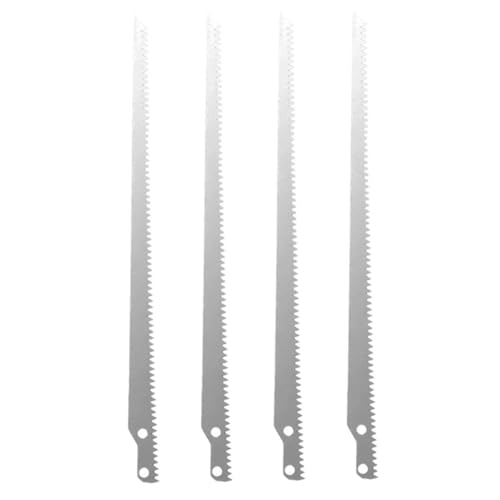 NULYLU 4 Piezas maderera serrucho de mano Serrucho bonsái plegable hojas de recíprocas hojas de para bonsái hojas de de mano para árboles acero Silver