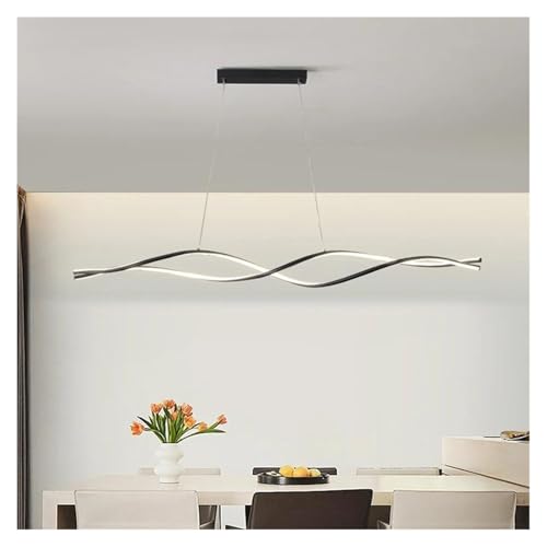 Lampe suspendue LED design nordique noir 100cm pour table de salle à manger