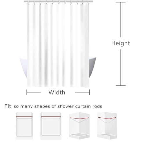 Rideau de douche anti-éclaboussures en polyester à motif moderne