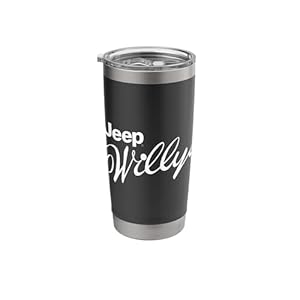 Jeep Willys Script Stainless Steel Insulated Tumbler