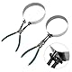 QWORK® Kolbenring Spannband Set mit Zange, 62-145 mm, für SUVs/LKWs/Traktoren/Autos, inkl. Aufbewahrungsbox