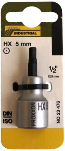 Proxxon 23476 Allen Socket, 5 mm, 55 mm, 1/2-Inch