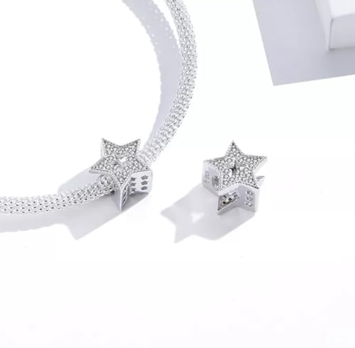 Abalorio de estrella brillante en plata de ley 925 un regalo inolvidable 2