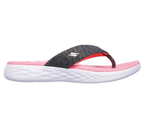 Skechers Skechers Women's On The Go 600 - Preferred Flip Flop, Charcoal/Hot Pink, 10 M US