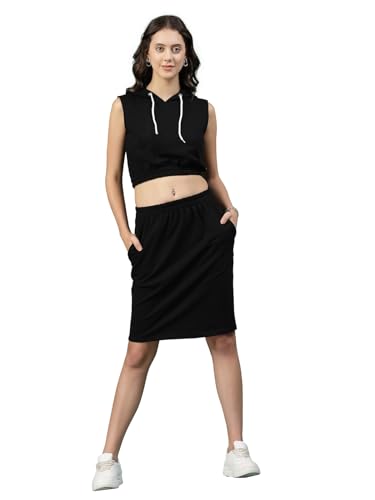 Image of Rigo Cotton Co-ord Set for Women | Round Neck, Slim Fit Tracksuit Co-ords Set for Women | Stylish Dresses for Women | Casual Wear, Beach Wear, Vacation Wear Outfit for Women