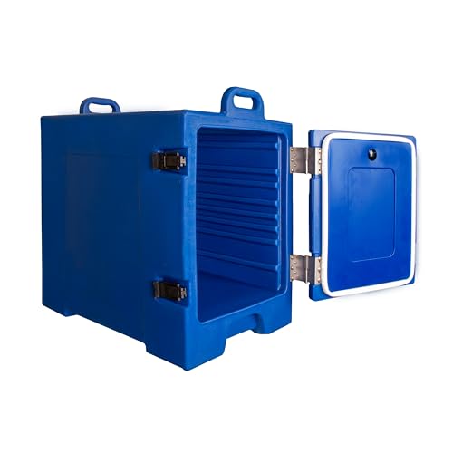 Carlisle FoodService Products Insulated Food Pan Carrier and Warmer, Cateraide Front-Loading Hot Box with Handles, Holds 5 Full or 10 Half 2.5