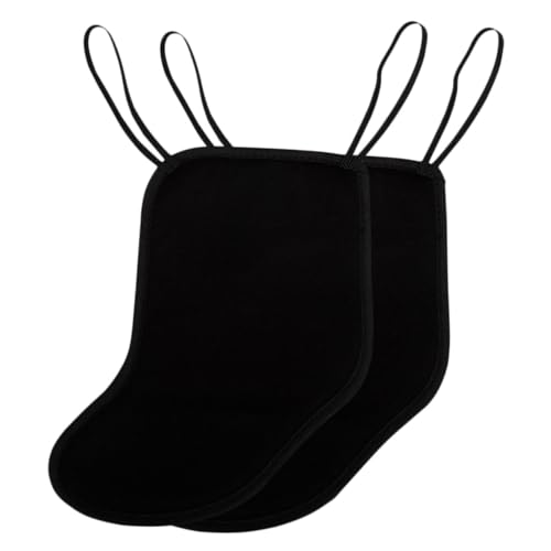 SUPVOX 2pcs Violin Shoulder Rest Shaped Violin Fiddle Violin Accessories Pad Violin Soft Shoulder Rest Small Violin Chin Cushion Shoulder Rest for Violin 4/4 Black Flannel