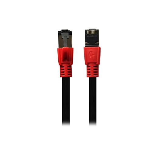 5+ Cabo Patch Cord Cat7 FTP 600 Mhz 10 GBPS 5M - Vermelho