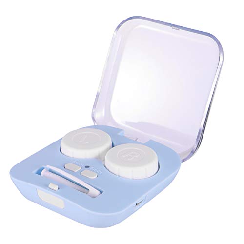 HEALLILY Kontaktlinsenbehälter Kontaktlinsenzubehör Tragbarer Augenpflegesethalter Tragetasche Für Kontaktlinsen Farbige Kontaktlinsen Für Die Augen Linsenhalter Erröten Automatisch Reisen