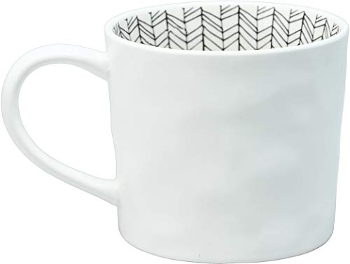 Taza de café stemless 16 oz con mariposa y rayas miniatura 4