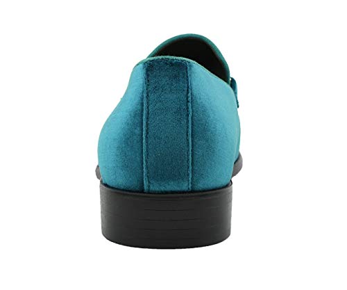 Amali Aller, Mens Casual Shoes - Loafers Men Slip on Shoes - Man Made Velvet Men's Slippers with Metal and Knitted Buckle - Mens Tuxedo Shoes4