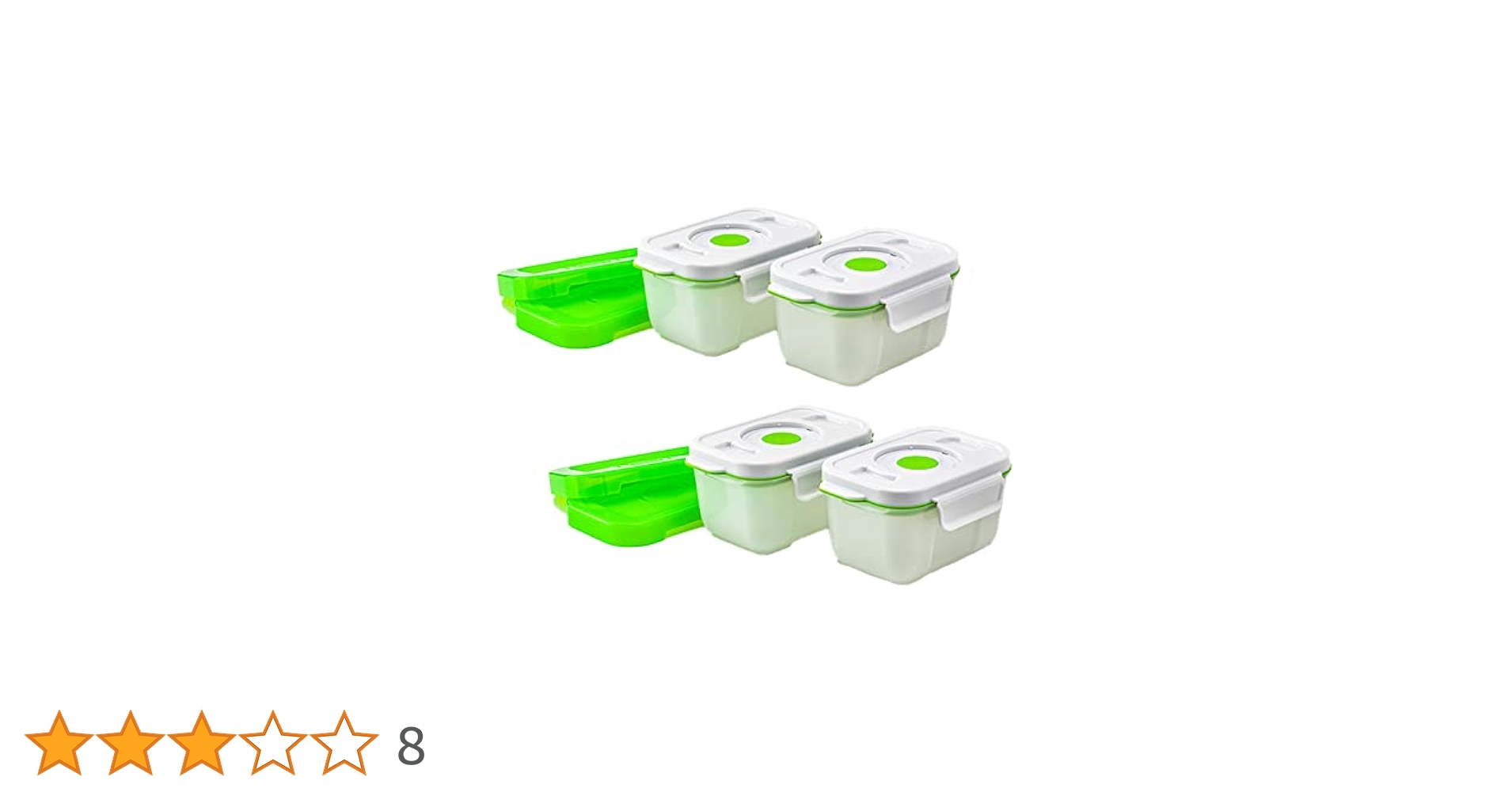 フォーサ 角型真空コンテナ 真空バッグ20枚セット【新品】 Amazon｜ショップジャパン フォーサ角型5点セット(中4個、大1個