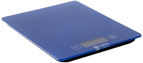 CDN SD1102-B ProAccurate Digital Glass Kitchen Scale, 11 lb, Blue